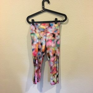 adidas Pants - Adidas climalite pink pattern cropped leggings adidas Pants - Adidas climalite pink pattern cropped leggings